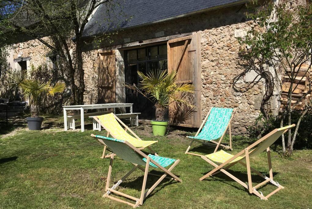Le Clos Du Tilleul Fabuleuse Propriete 15 A 30 Pers Piscine Au Coeur D'Un Charmant Village Thilouze Eksteriør bilde